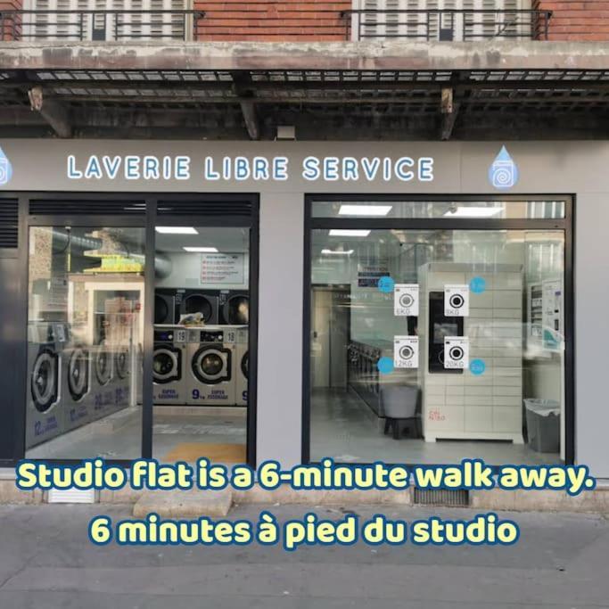 Bright Small Studio Paris Saint Ouen Bagian luar foto