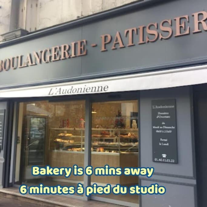 Bright Small Studio Paris Saint Ouen Bagian luar foto